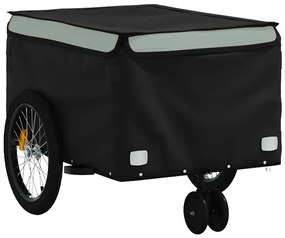 Reboque para bicicleta 30 kg ferro preto e cinza