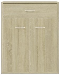 Aparador 60x30x75 cm contraplacado cor carvalho sonoma