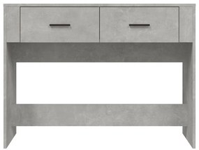 Mesa consola 100x39x75 cm derivados de madeira cinzento-cimento