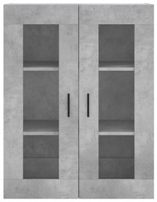 Armário alto 69,5x34x180 cm derivados de madeira cinza cimento