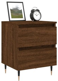 Mesa cabeceira 40x35x50 cm derivados madeira carvalho castanho