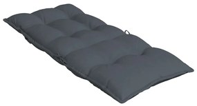Almofadões p/ cadeira encosto alto 4pcs tecido oxford antracite