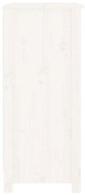Aparador 70x35x80 cm madeira de pinho maciça branco