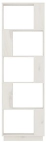 Estante/divisória 51x25x163,5 cm pinho maciço branco