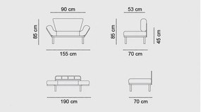 Hall Stand Viyana D – Nogueira Antracite – 90x200x35 cm