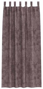 Cortinas de Veludo 2 pcs com Ilhós Castanho 260x140 cm