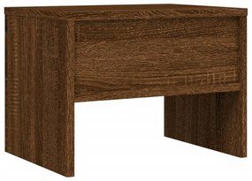 Mesa cabeceira 2pcs 40x30x30cm deriv. madeira carvalho castanho