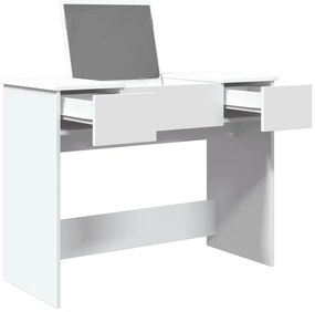 Toucador com espelho 100x45x76 cm branco