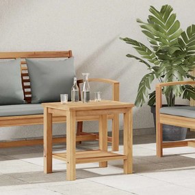 vidaXL Mesa de centro Castanho 50 x 35 x 45 cm Madeira de teca sólida