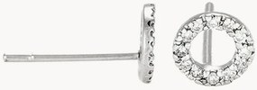 Brincos em ouro branco com diamantes Simplicité