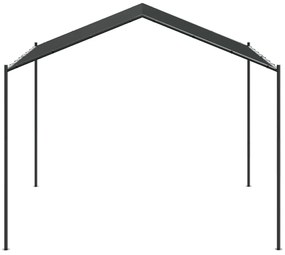 Tenda com toldo 3x3 m aço e tecido antracite