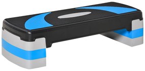 HomCom Step de Aeróbica para Fitness tipo Tábua Plataforma Altura Regulável a 3 Níveis Carga 150kg 80x31 cm | Aosom Portugal