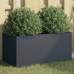 Vaso/floreira 62x30x29 cm aço antracite