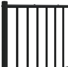 Cabeceira de cama 160 cm metal preto