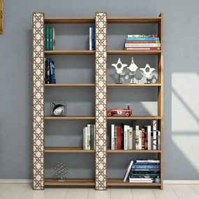 Estante City – Nogueira – 124,6 cm x 170 cm x 24,2 cm