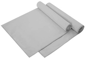 vidaXL Toalhas Esportivas 2 pcs Cinzeto 140 x 70 cm