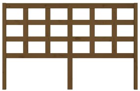 Cabeceira de cama 156x4x100 cm pinho maciço castanho mel