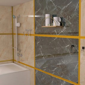 Prateleira Dekoratif Duvar Rafı 2 – Dourado Castanho – 41x17x16 cm | T