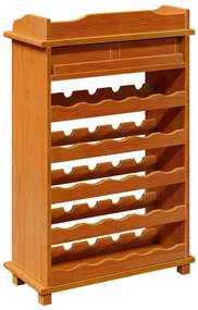 Aparador de Vinho 90x60x30 cm Madeira Sólida de Pinho