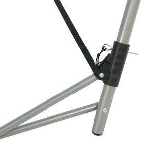 Rede com suporte dobrável azul