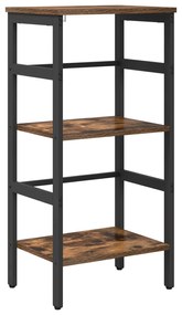 vidaXL Estante Carvalho Defumado 40 x 29,5 x 81 cm Madeira processada