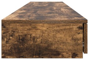 Gavetas de Cama em Carvalho Defumado - 180x36,5x16,5 cm - Feitas de Ma