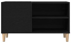 Armário de Registro vidaXL Carvalho Preto 84,5x38x48 cm Madeira de Eng