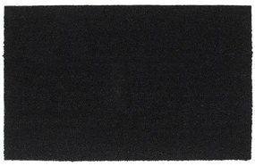 Tapete de porta 50x80 cm fibra de coco tufada preto