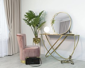 ESPELHO ELEONOR 73,5X2X72 CM DOURADO