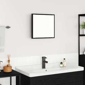 vidaXL Espelho de banheiro LED Carvalho preto 40 x 8,5 x 37 cm