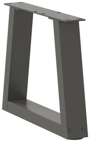 Pés para mesa de centro em V, 2 peças, antracite, 40x(30-31,3) cm, aço