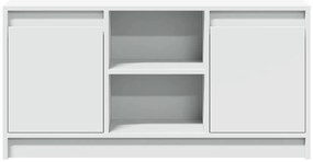 Móvel de TV com luzes LED derivados de madeira branco