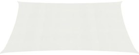 Para-sol estilo vela 160 g/m² 2x4,5 m PEAD branco