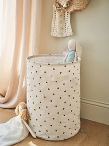 Cesto de arrumação, Basics branco estampado
