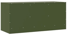 Móvel de TV 99x39x44 aço verde azeitona