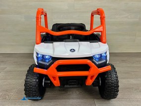 Carro elétrico para crianças 1 a 6 anos 12V 4x4 Buggy 1000RR rodas borracha e controlo remoto Laranja