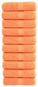 Toalhas de mãos premium SOLUND 10 pcs 30x30cm 600 g/m2 laranja