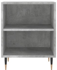 Mesas cabeceira 2pcs 40x30x50cm derivados madeira cinza-cimento