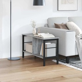 vidaXL Estante Cinza Sonoma 82 x 32 x 47 cm Madeira processada