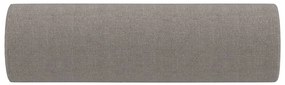 Almofadas decorativas 2 pcs Ø15x50 cm tecido cinza-acastanhado