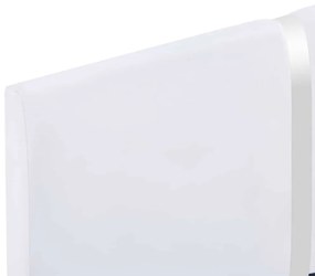 Estrutura de cama sem colchão 135x190cm couro artificial branco