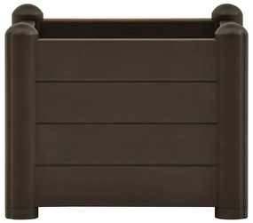 Canteiro elevado para jardim PP 43x43x35 cm moca