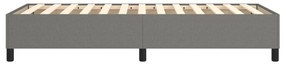 Estrutura de cama sem colchão 90x200 cm tecido cinzento-escuro