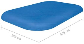 Flowclear Cobertura de piscina 305x183x56 cm