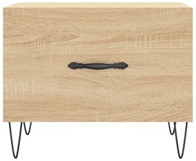 Mesa de centro 50x50x40 cm derivados de madeira carvalho sonoma