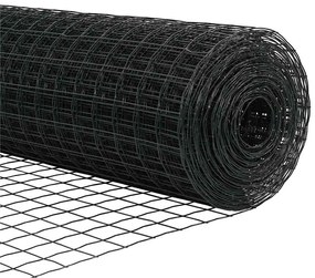 Cerca Euro com 13 Postes de Espinho 0,8x25 m em Aço Galvanizado Cinza