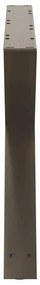 Pés para mesa de centro 2 peças aço natural 70x(42-43,3) cm aço