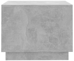 Mesa de centro 55x55x43 cm derivados de madeira cinza cimento