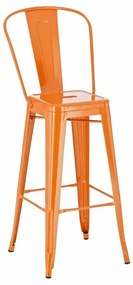 Banco de bar Aiden Metal 115 x 44 x 52 cm Laranja