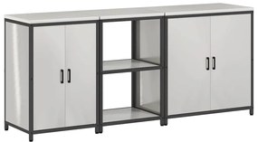 Conjunto de Armazenamento de Cozinha com prateleira Outros 3 pcs Prata